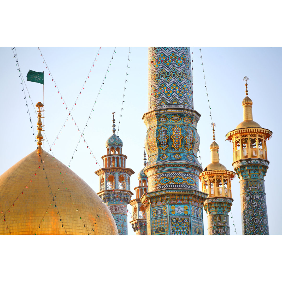 Leinwandbild Minarette von Qom im Iran