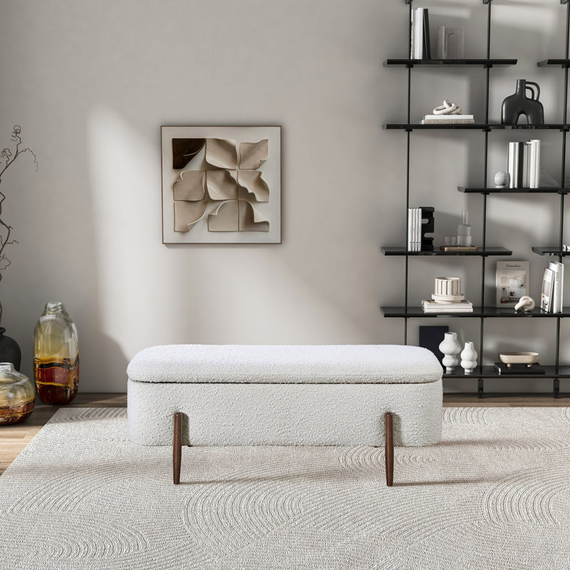 Boucle Storage Bench