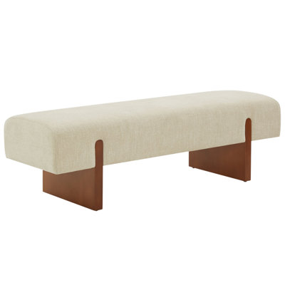 Caselynn Linen Upholstered Bench