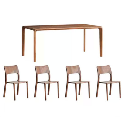 Light luxury rectangular simple dining table