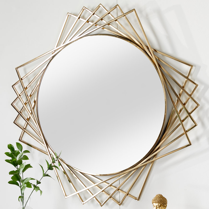 Scheer Circle Mirror, Gold