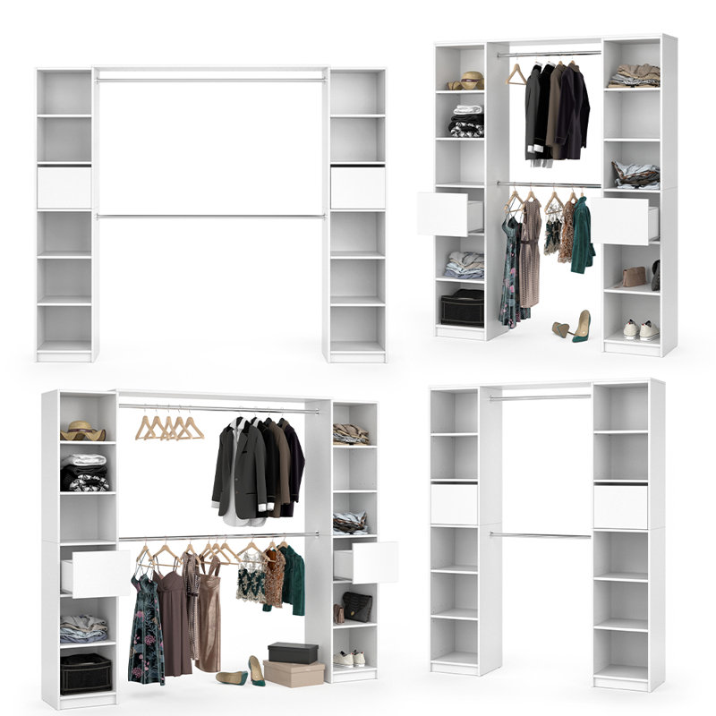 Bobbilynn 225.4cm Wide Clothes Storage System