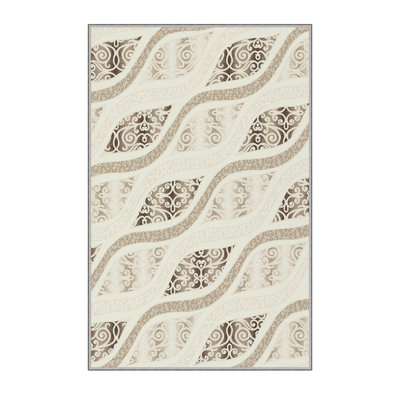 Tapis de couloir élégant (39,4 po x 78,7 po), 100% polyester, d'une hauteur de poils de 0,3 po | Antibactérien, antidérapant, dessous lavable à la machine | Imprimé numérique 3D, durable et doux pour la décoration intérieure