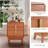 Curved Corner Bedside Table