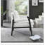 Fauteuil d'appoint rembourré en chenille de style Mid-Century avec sièges confortables et design élégant pour tout espace de vie-176772176