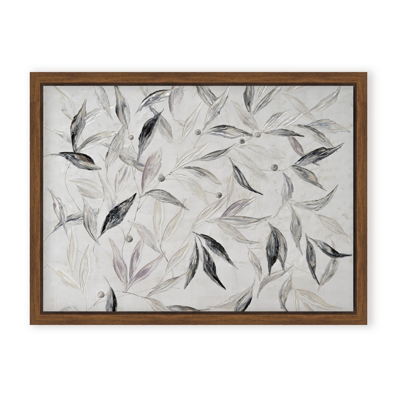Nature Inspired "Soft Descent" Canvas Wall Art By , 12" H x 16" W x 1.125" D, Framed Matted Print, Gold