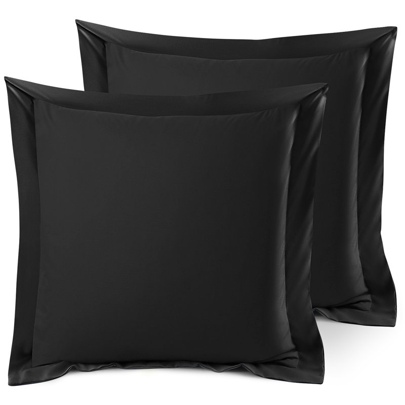 Pillow Sham, Black, 26" x 26"