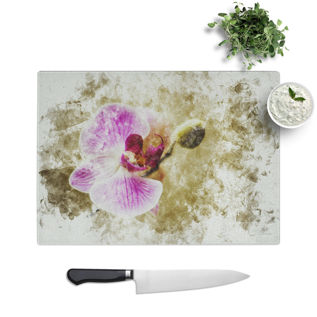 Orchid Flowers Vol.6 Watercolour Chopping Board