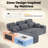 108" L-Shaped Cloud Sectional Sofa with Chaise, Deep Seat Modular Couch for Living Room, Corduroy Upholstered Boneless Sofa with 3 Extender Headrests, Storage Pockets & Tray