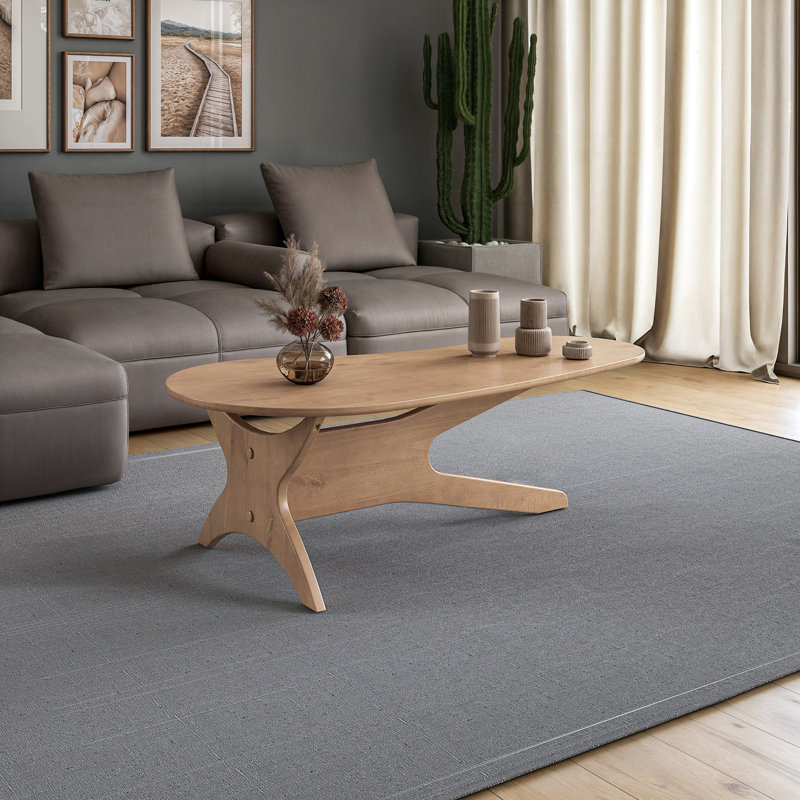 Table basse Mid Century, Chêne clair