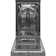 18" 52 dBA Smart Portable Full Console Dishwasher with Sanitize Cycle
