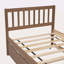 Structure de lit plateforme moderne en bois avec lit gigogne-196652151