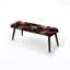 Banc noir rembourré Botanical-135652787