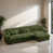 Velours vert olive