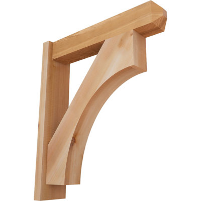 5 1/2"W x 24"D x 28"H Westlake Smooth Craftsman Outlooker, Western Red Cedar