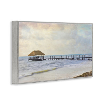  Paradise Pier Shoreline, art de la giclée encadrée par Graffi *ee Studios