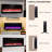 42 Inch Ultra Thin Fireplace, Led Heater, 5 Settings Of Brightness, Mounted Style Electric Flame & 400 Sq. Ft. Heating Area
