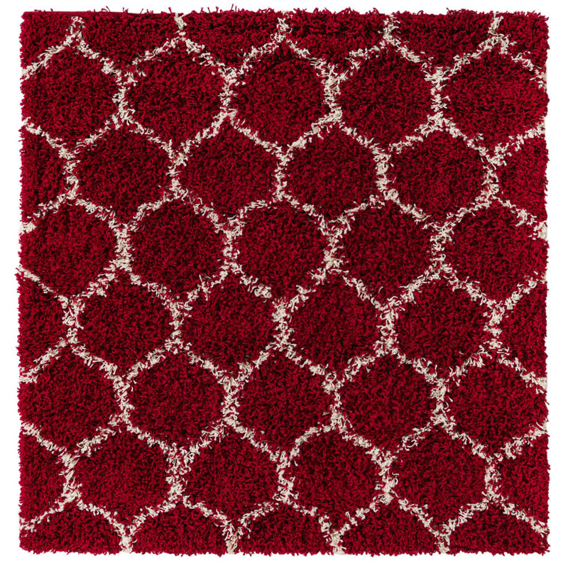 Geometric Indoor Rug, Square 4'