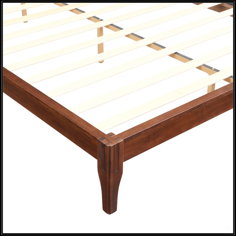 Lit plateforme 12 po, Chocolat, Grand lit