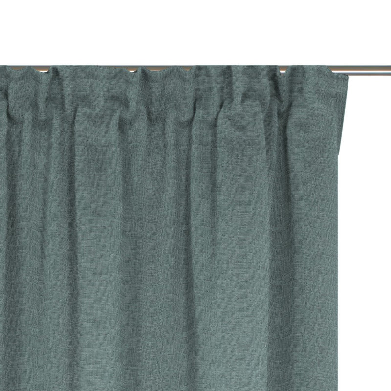 Wiessee Cotton Blend Room Darkening Curtain Single Panel, 150cm Width x 295cm Drop