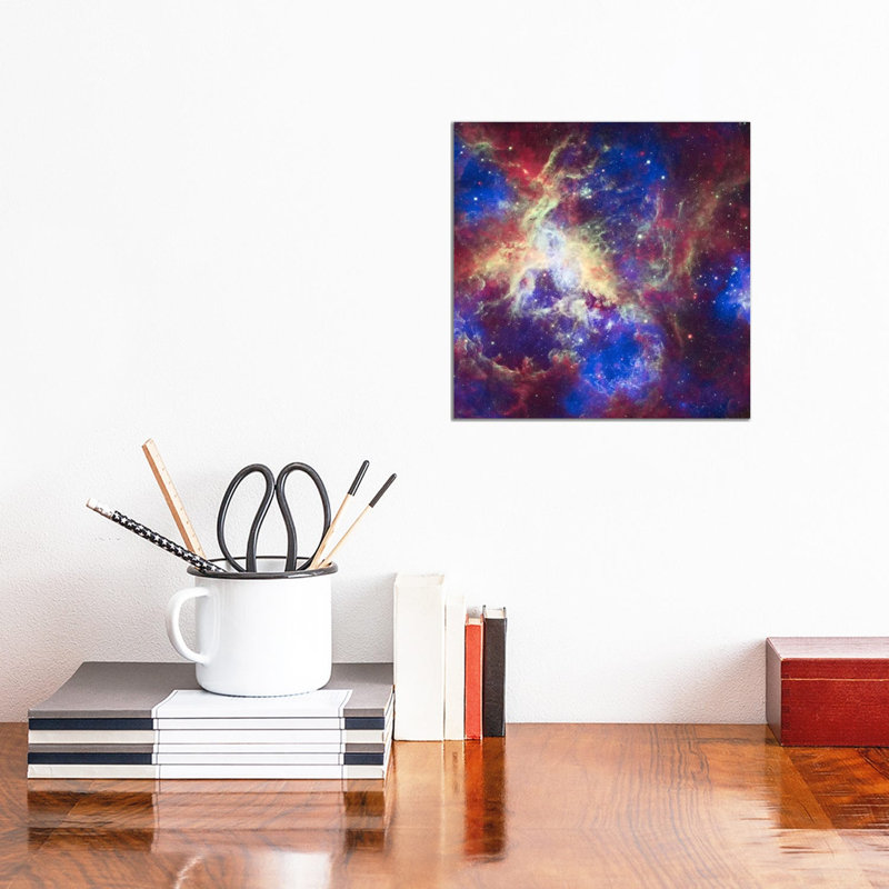 Tarantula Nebula (Spitzer Space Observatory) by NASA - Wrapped Canvas Print, 30.48 cm H x 30.48 cm W