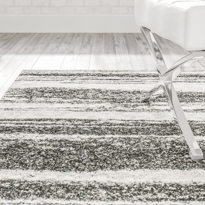 Tapis abstrait Socorro, Grey, Rectangle 6 pi x 9 pi