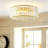 Abrego 3 - Light Glass Crystal Flush Mount Ceiling Light