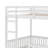 Full Over Full Wood Bunk Bed With Ladder And Guardrails-118703479