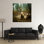 «Lost Lamb in Forest», reproduction d'art sur toile rustique, toile tendue 1P