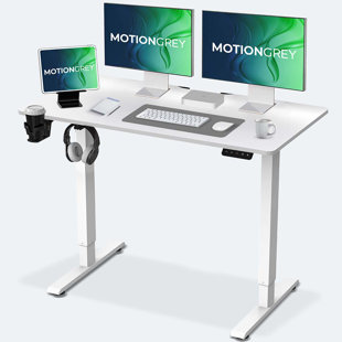 Bureau debout électrique en L