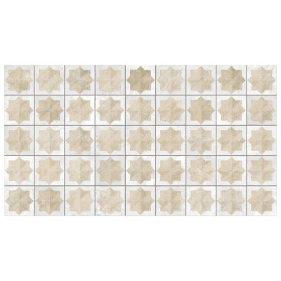 Tetuan Astre 12" x 22" Porcelain Moroccan Wall Tile