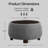 Round Cocktail Ottoman with Storage-265519396