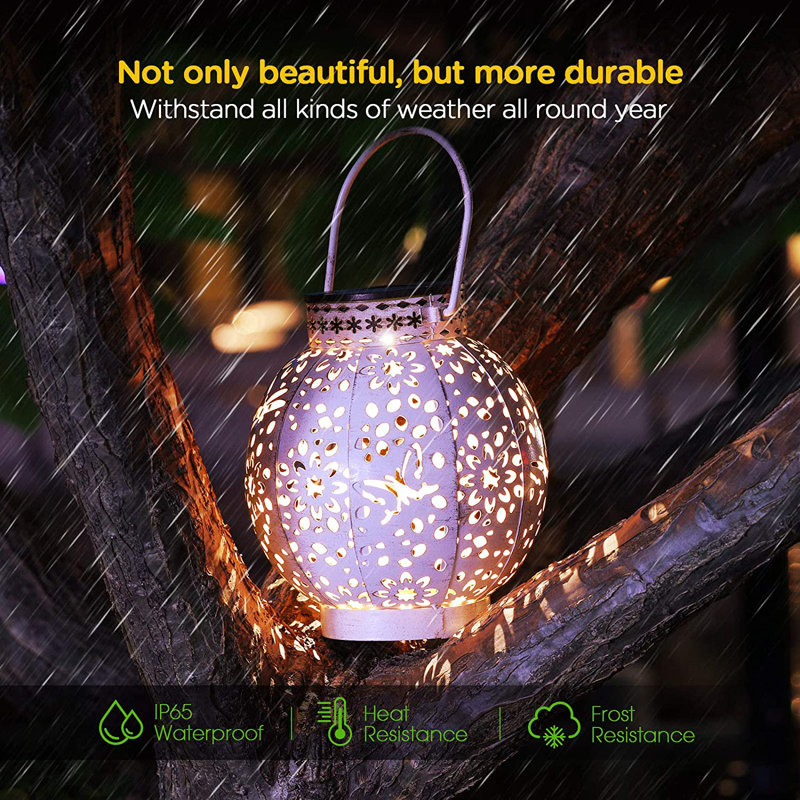 6.7'' Solar Powered Integrated LED Paper Lantern