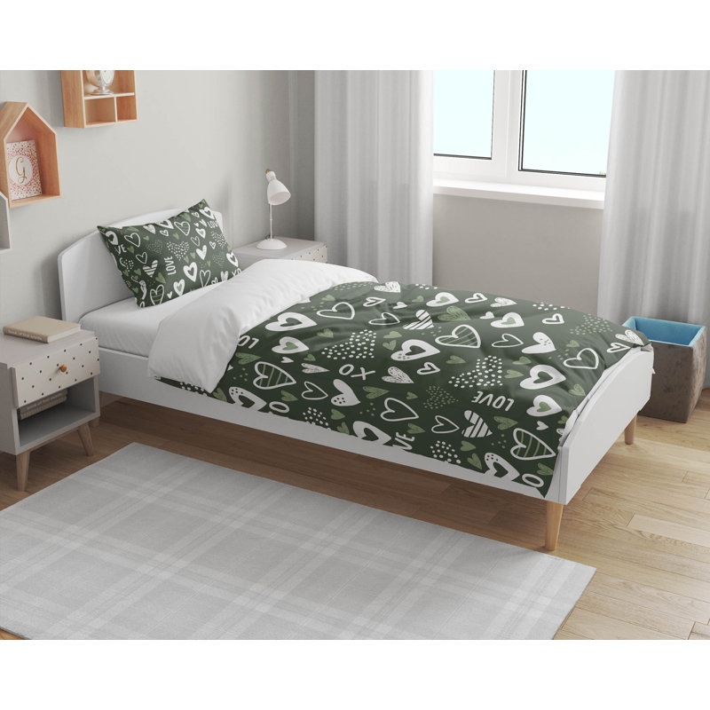 Love Comforter Set, Chimichurri Geometric