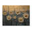 Paint Effect On Golden Glow Sunflowers II - Sunflowers Wood Wall Decor - On Natural Pine Wood-444427428