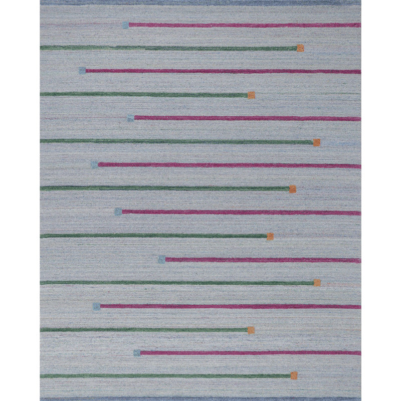 Global Recycled Standard Ainsley Hand-Tufted Striped Indoor/Outdoor Rug, Rectangle 8' x 10'