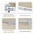 Canopee Retractable Patio Awning Sun Shade Awning with Manual Crank Handle 300g Polyes-98737178-98737175