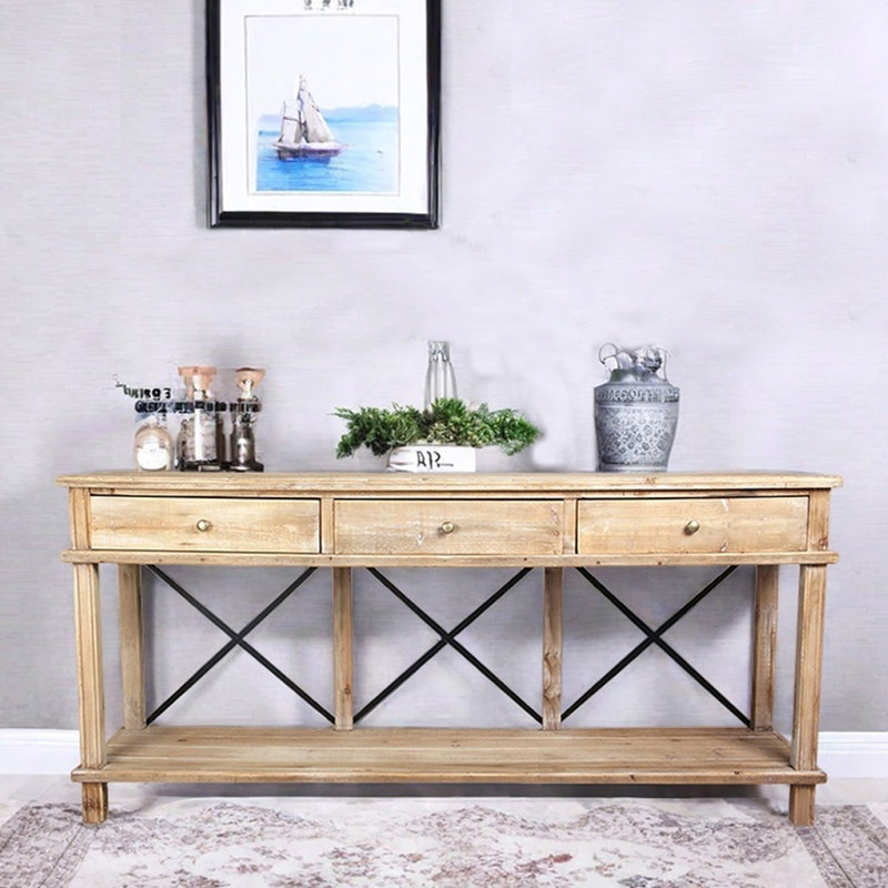 Console American Country Style, H 31,5 po x l 70,9 po x P 15,7 po