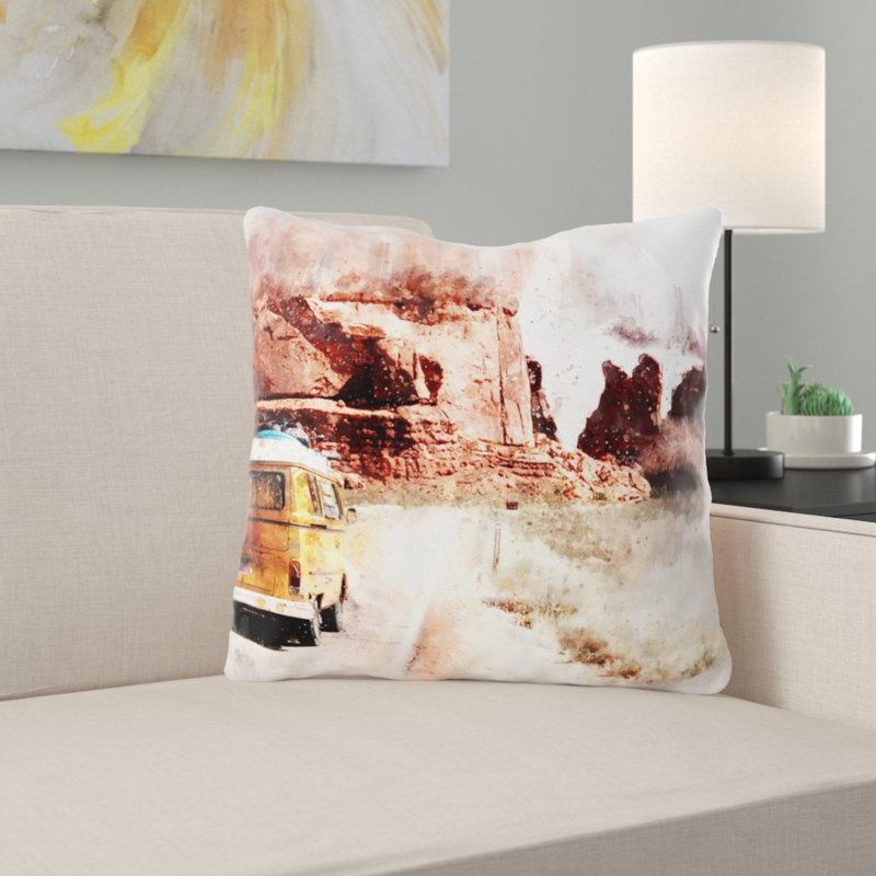 Coussin décoratif Borel, Microsuède, Intérieur