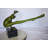 Acrobatic Frog Green Patina Bronze Statue Mounted on A Marble  43" x 26" x 20"H