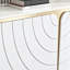 Console moderne en pierre frittée demi-ronde-400240796-400240798