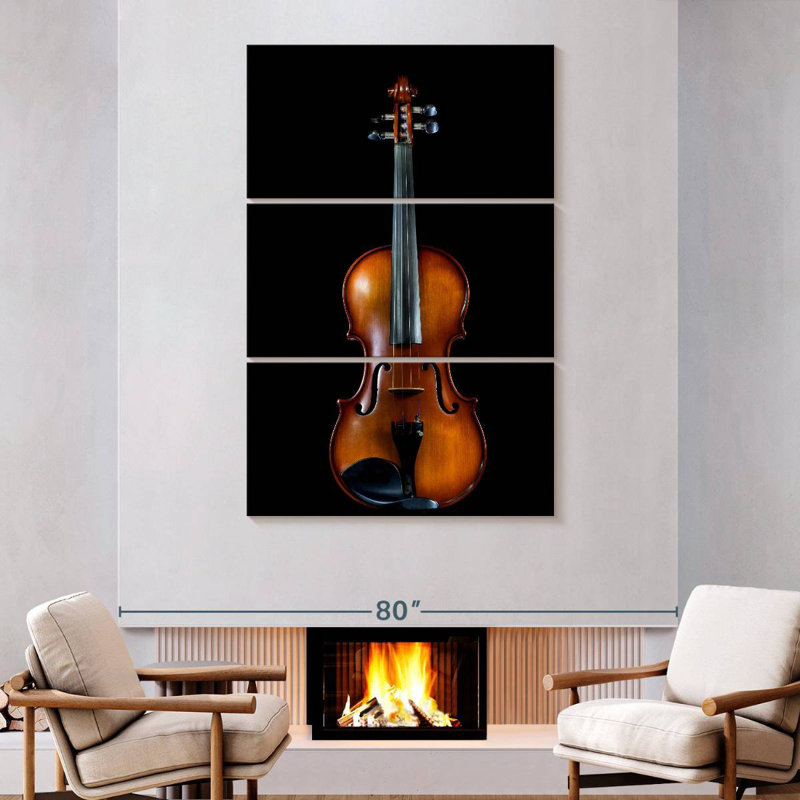 Portrait de violon Abarca, H 57 po x l 36 po