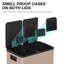 Steel,Plastic Multi-Compartments Rubbish & Recycling Bin