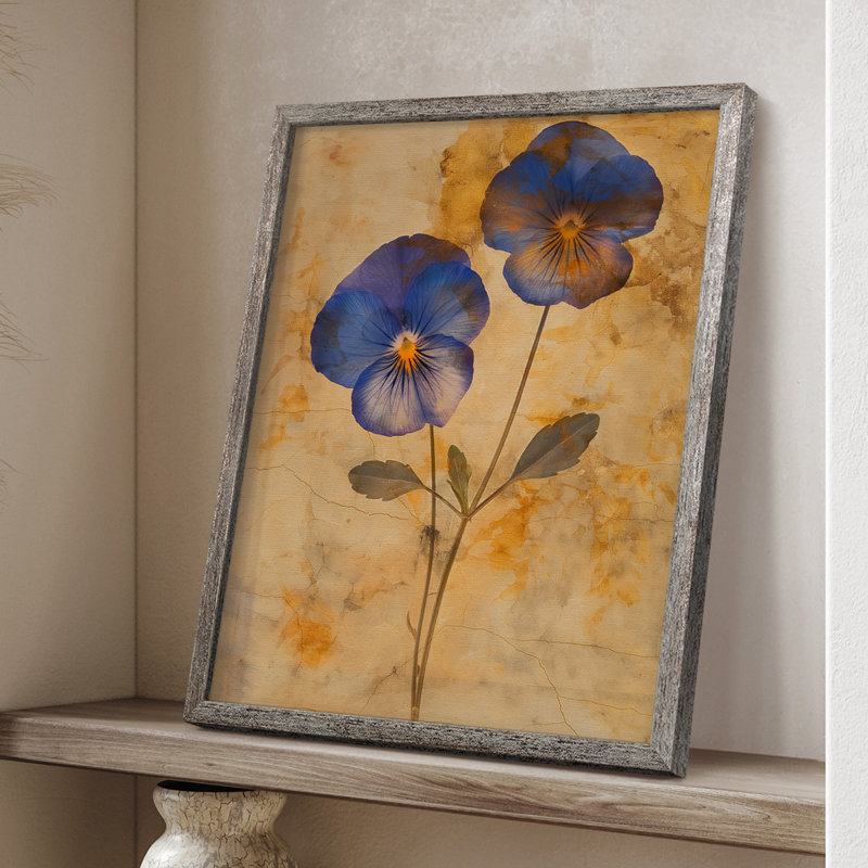 Impression encadrée FLORAL Series LX - bois massif, H 11 po x l 9 po