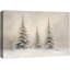 «Christmas Vintage Winter Landscape Pine Tree Holiday Neutral Decor», reproduction d'art sur toile encadrée-107118205-121501160