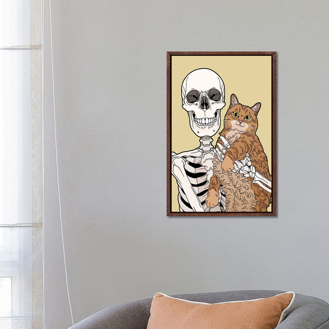 Caturday von Tiina Menzel - Galerie-verpackte Leinwand Giclée auf Leinwand