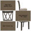 Ensemble de 2 chaises d'appoint Claudia II