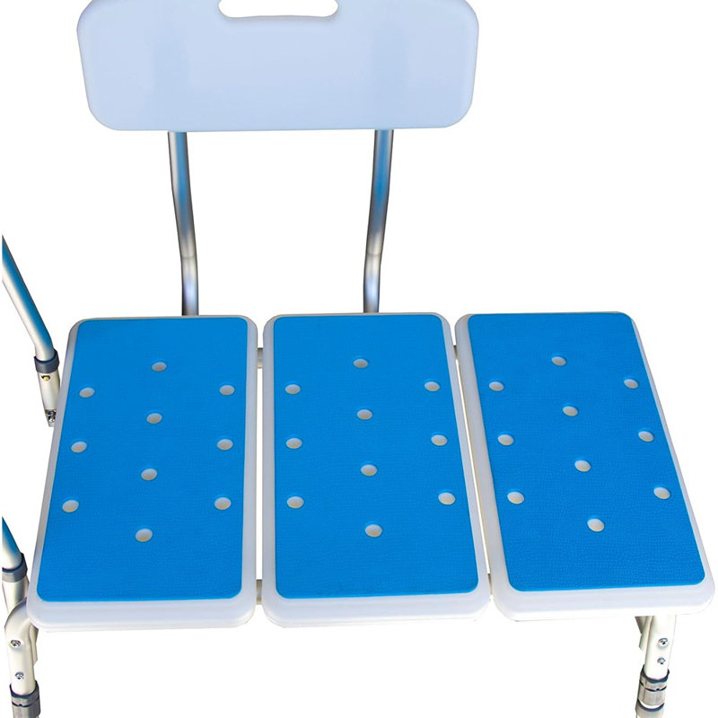 Ensemble de 3 sous-tapis pour chaise de douche et banc de baignoire avec adhésif