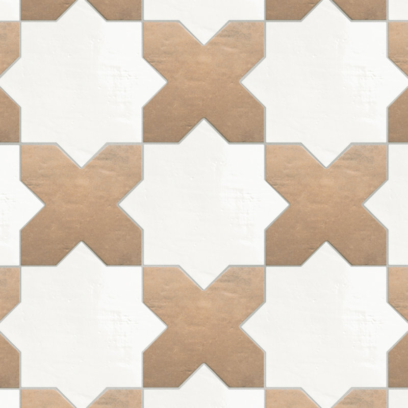 Argile Star 7 In. X 7 In. Porcelain Floor And Wall Tile
