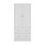 Armoire avec portes doubles, 2 tiroirs et tringle-236481374